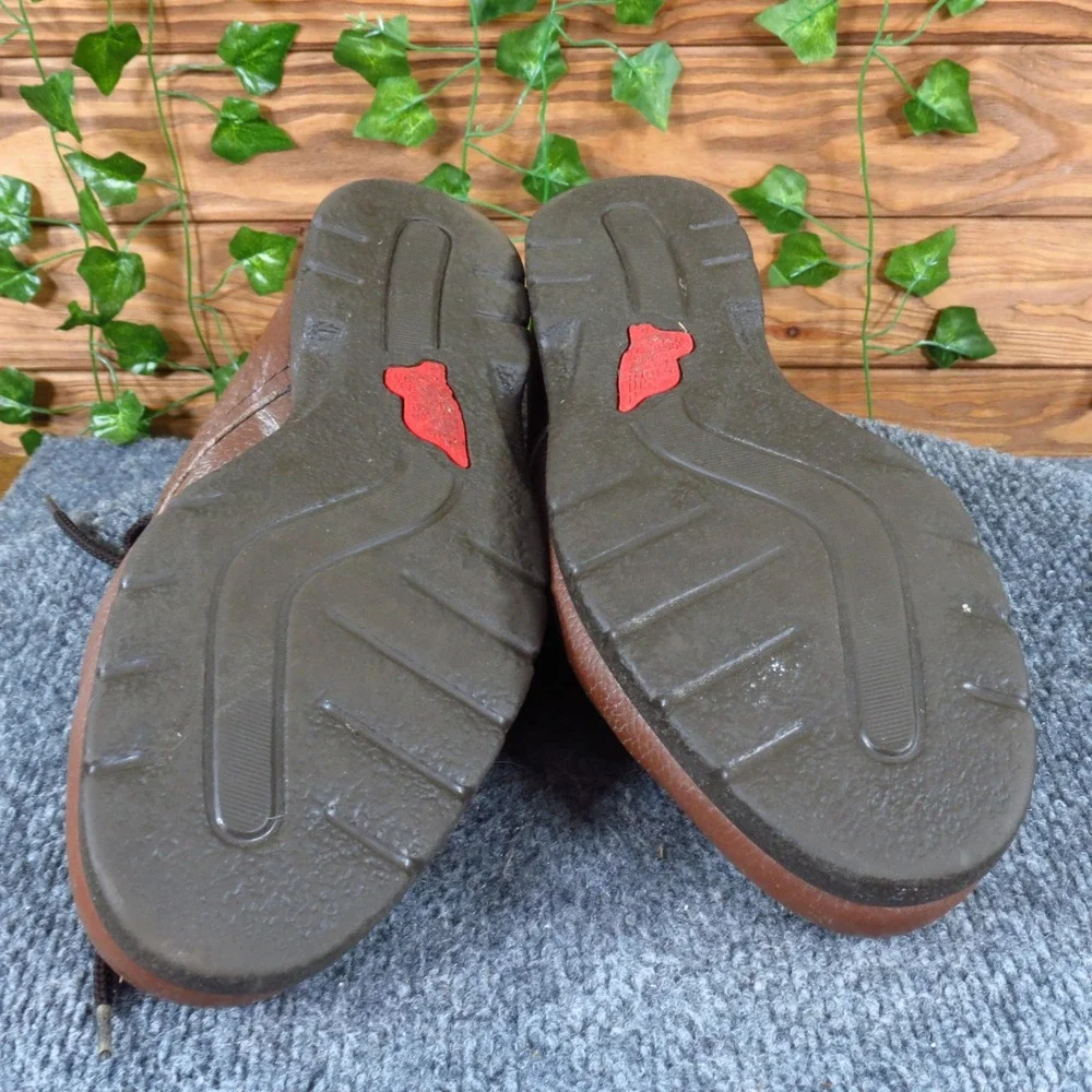 Red Wing Pebbled Men Oxford 10 Extra Wide EEE‎ Work Casual Brown Pebbled Leather